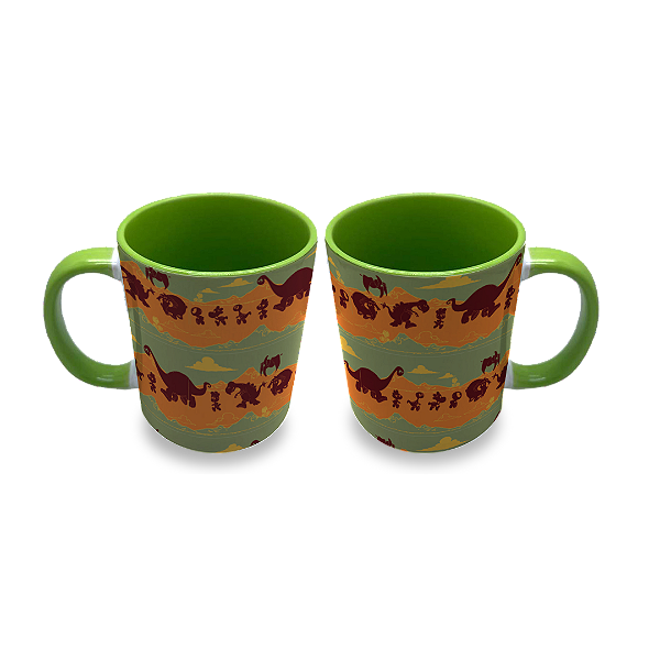 Caneca Porcelana 325ml Horácio Jurássico - Turma do Horácio