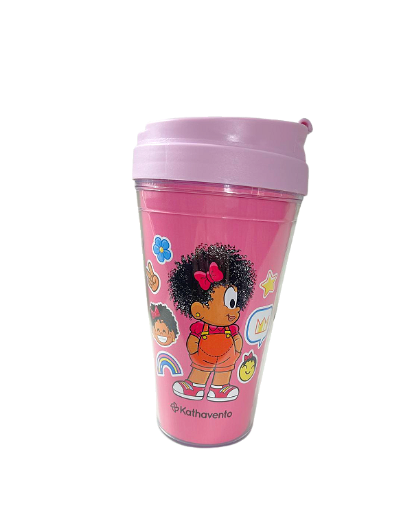 Copo Bucks Acrílico Milena 470ml – Turma da Mônica | Resistente, Divertido e Ideal para o Dia a Dia
