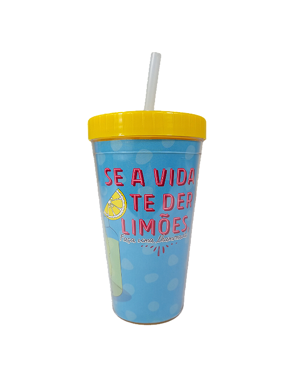 Copo Canudo Lhamastê 470ml