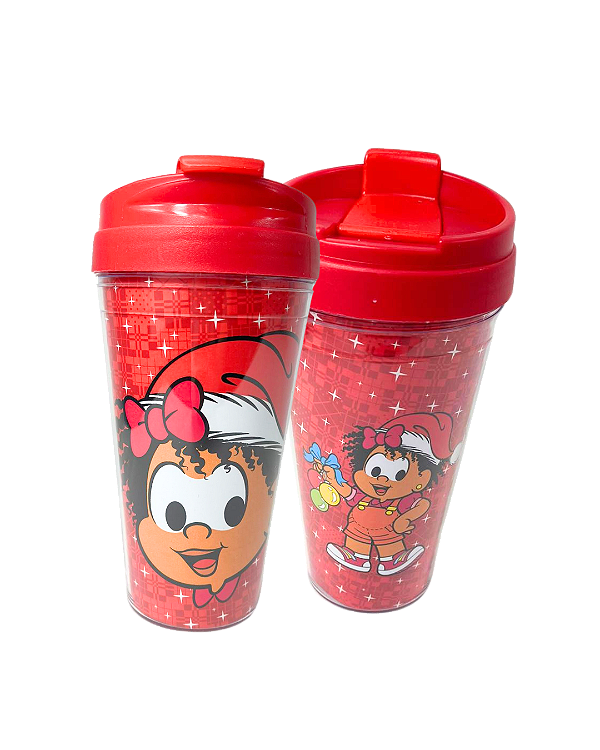 Copo Bucks Acrilico Milena Natal 470ml - Turma da Mônica