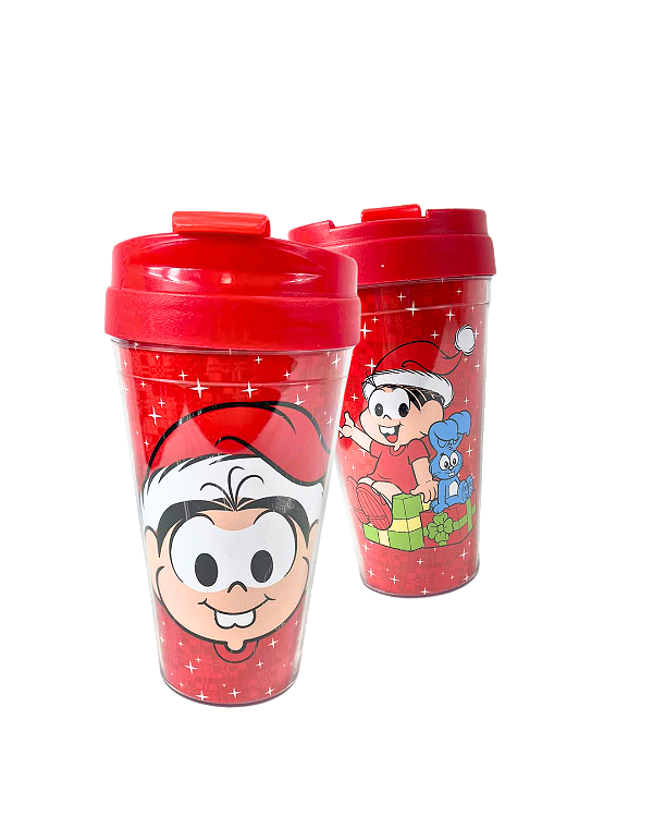 Copo Bucks Acrilico Mônica Natal 470ml - Turma da Mônica