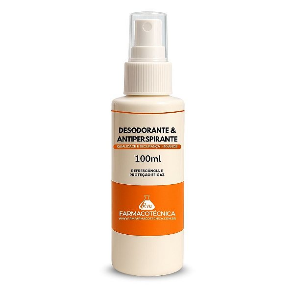 Desodorante e Antiperspirante 100ml - RM Farmacotécnica®