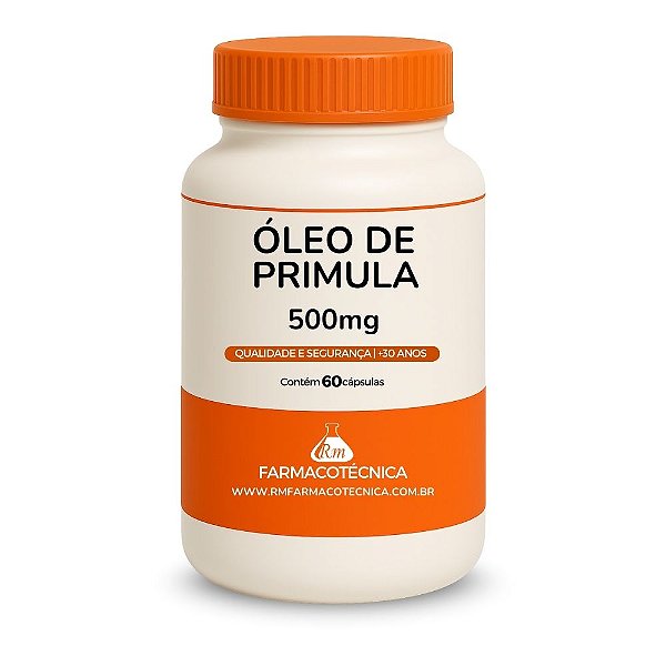 Óleo de Prímula 500mg - RM Farmacotécnica® (Cápsulas Gelatinosas)