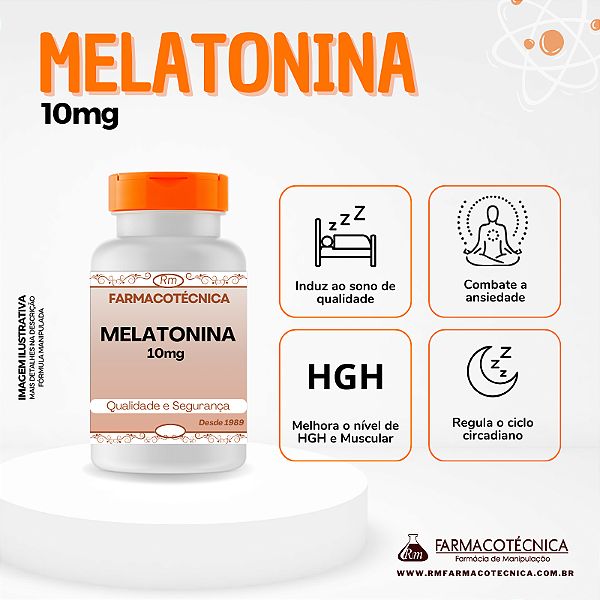 Melatonina 10mg - RM Farmacotécnica® (Cápsulas)