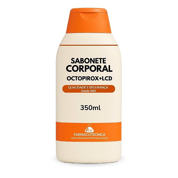 Sabonete Corporal Glicerinado com Octopirox + LCD 350ml - RM Farmacotécnica®