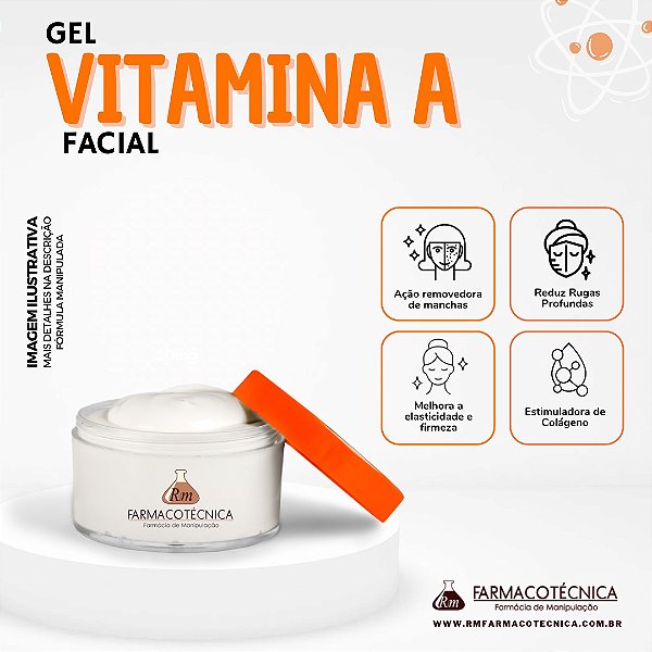 Gel Retinol (Facial) - RM Farmacotécnica®