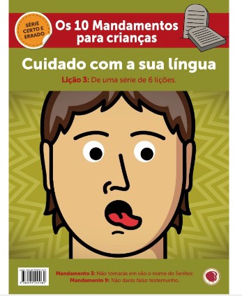 CUIDADO COM A SUA LÍNGUA HISTÓRIA TAMANHO A4 APEC