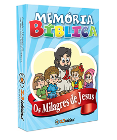 MEMÓRIA BÍBLICA OS MILAGRES DE JESUS CARTÕES TEMAS BÍBLICOS Z3 EDITORA