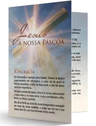JESUS A NOSSA PÁSCOA FOLHETO UFMBB