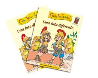 UMA LUTA DIFERENTE KIT PROFESSOR CULTO INFANTIL CRISTÃ EVANGÉLICA VOL 14
