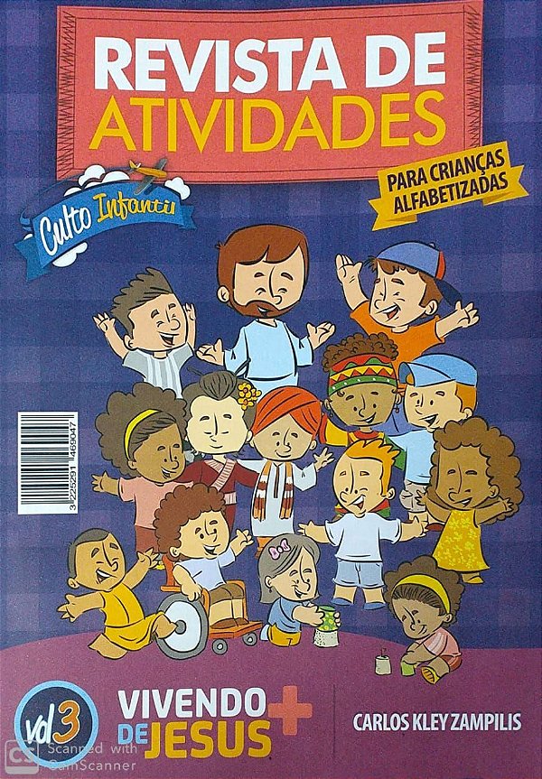 VIVENDO + DE JESUS CULTO INFANTIL ALUNO ALFABETIZADAS VOL 3 METODISTA