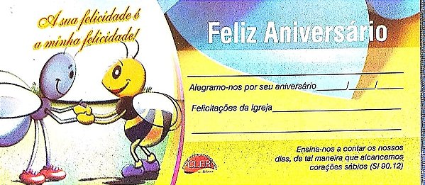 A SUA FELICIDADE É A MINHA FELICIDADE CARTÃO DE ANIVERSARIANTE NOVO CÉU