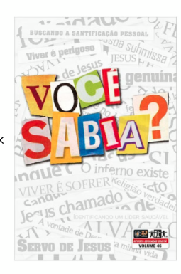 VOCÊ SABIA? ESTUDOS BÍBLICOS Z3 EDITORA