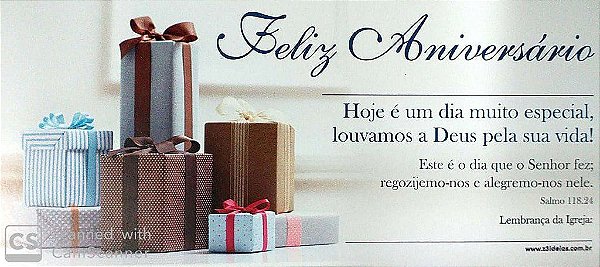 ESTE É O DIA QUE O SENHOR FEZ CARTÃO ANIVERSARIANTE EM IGREJA Z3 IDÉIAS