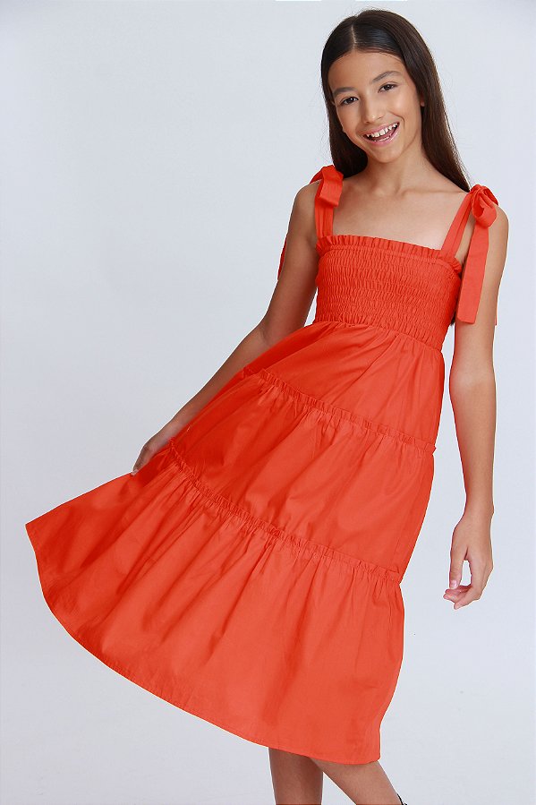 Vestido Renata laranja
