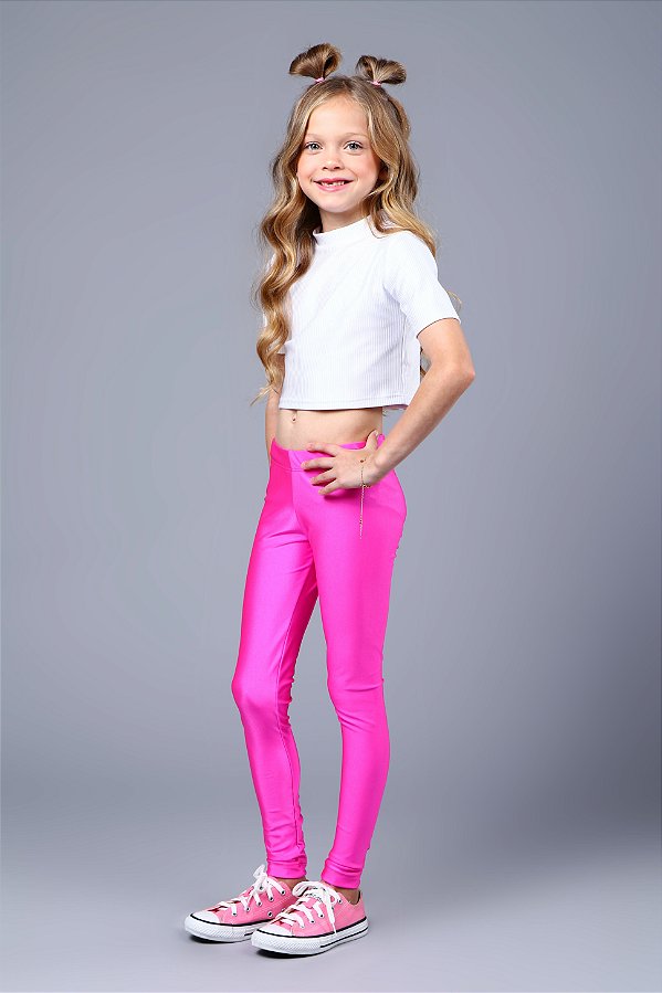 Cropped branco brilhante