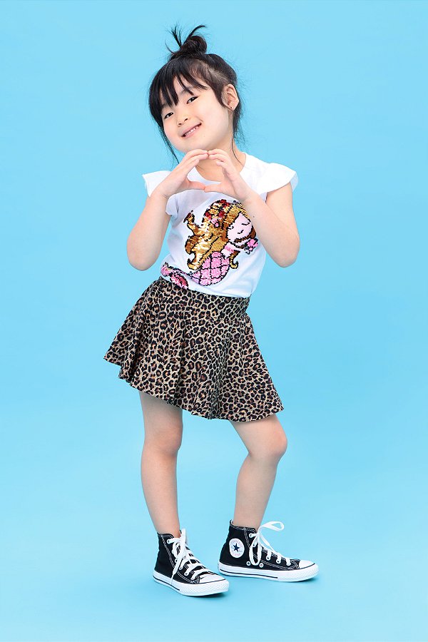 Saia shorts onça