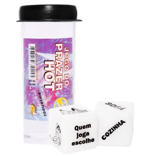 Jogo de Dado Hot Brilha no Escuro