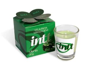 Vela de Massagem Beijável Menta