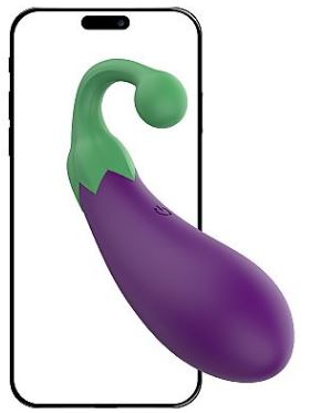 Vibrador Bullet Berinjela Via APP