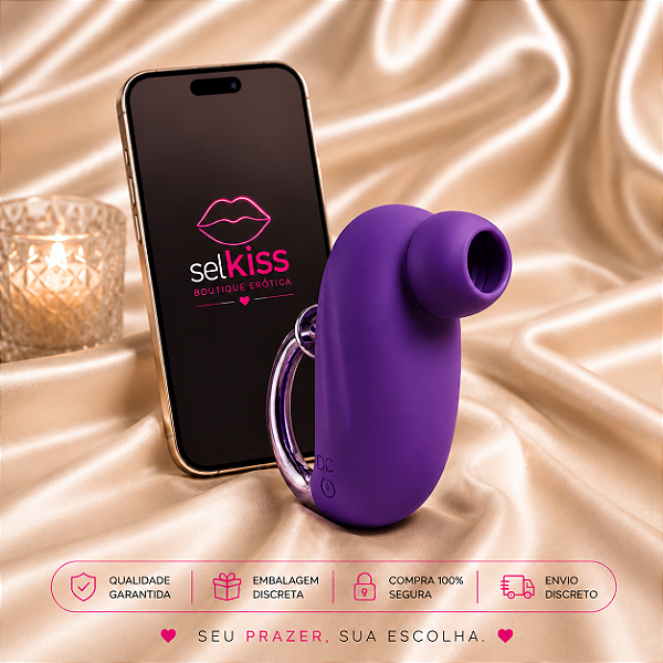 Vibrador de Clitóris Ondas Via App