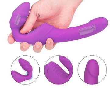 Vibrador de Ponto G Duplo Strapless