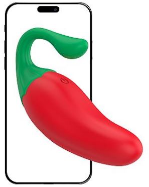 Vibrador Bullet Pimenta Via APP
