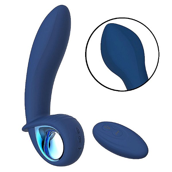 Vibrador de ponto G e clitóris - Inflável na ponta