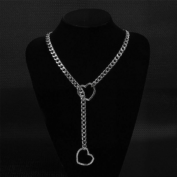 Coleira de Corrente Coração