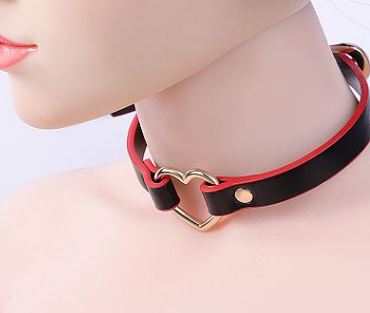 Coleira Bondage com Coração / Choker