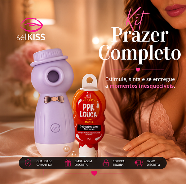 Kit Vibrador Clitoris+PPK Louca