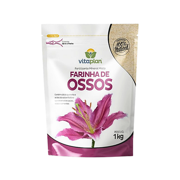 Fertilizante Farinha de Osso 1 kg - Vitaplan