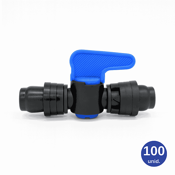 Registro União 16mm com Anel Liso x Anel 6 Pontas - 100 unid