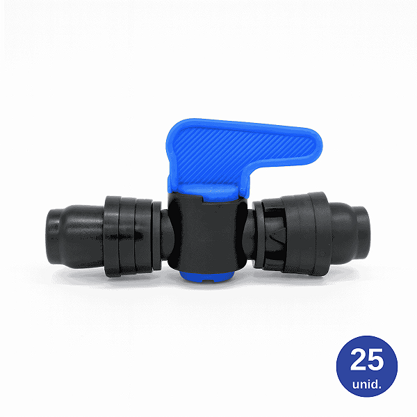 Registro União 16mm com Anel Liso x Anel 6 Pontas - 25 unid.