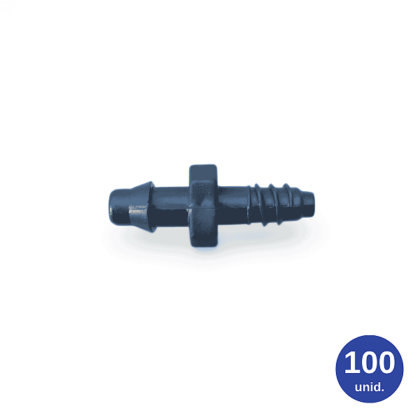 Micro União p/ Microtubo 4mm (Grapa x Rosca) - 100 unid.
