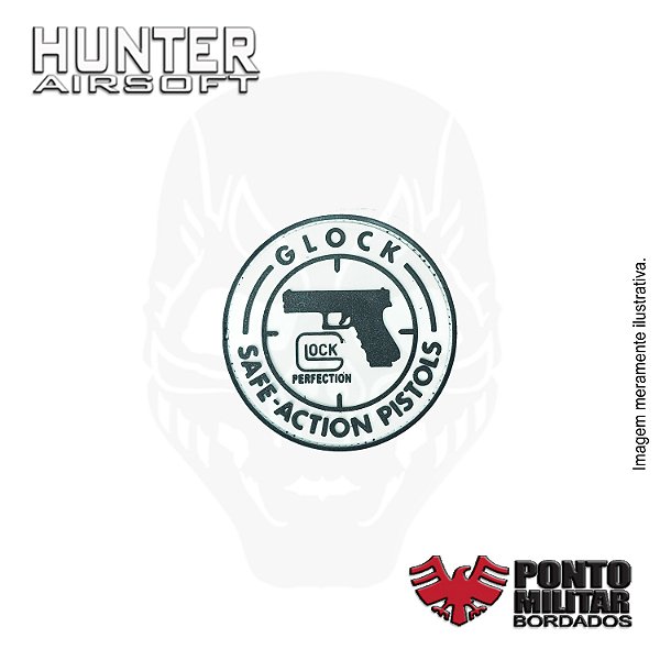 Patch Glock Safe Action Pistols emborrachado - Ponto Militar