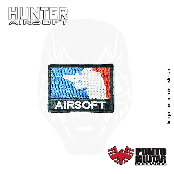 Patch Airsoft League bordado - Ponto Militar
