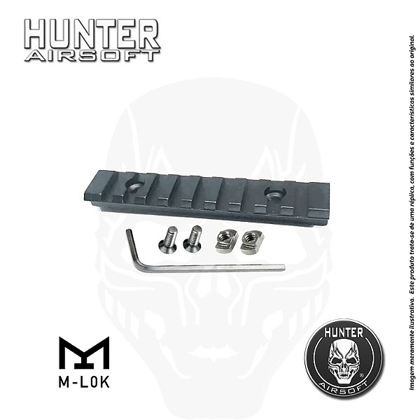 Trilho picatinny 101 mm (9 slot's) M-Lok - Hunter Airsoft