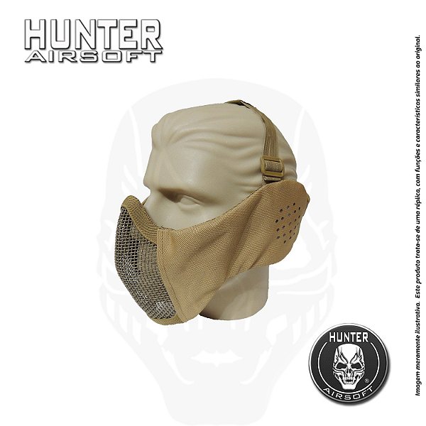 Máscara Airsoft Confort protetor de orelha Tan - Hunter Airsoft