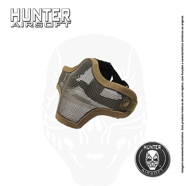 Máscara Airsoft Confort Preta - Hunter Airsoft - Hunter Airsoft