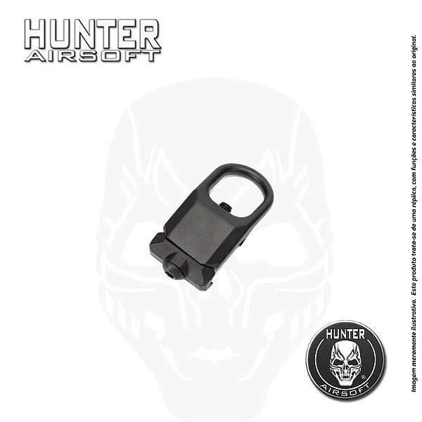 Zarelho tipo Magpul RSA trilho 20/22 mm Preto - Hunter Airsoft