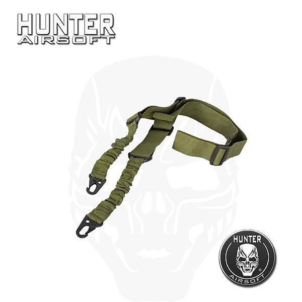 Bandoleira simples sling 2 Pontas Verde - Hunter Airsoft