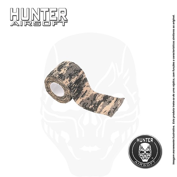 Camotape adesivo elástico 4,5m ACU - Hunter Airsoft