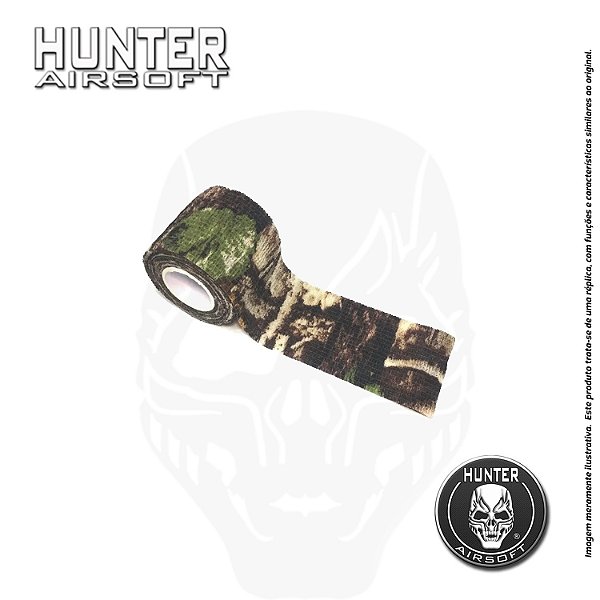 Camotape adesivo elástico 4,5m Real Tree - Hunter Airsoft