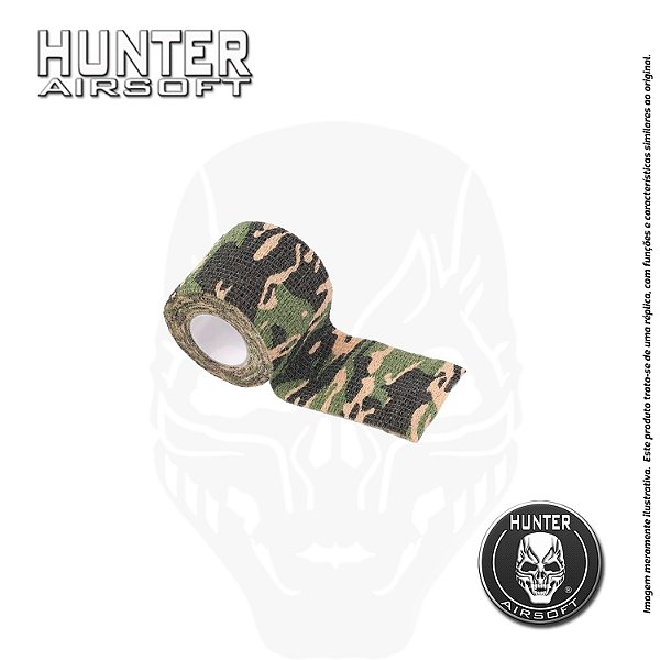 Camotape adesivo elástico 4,5m Camuflado - Hunter Airsoft