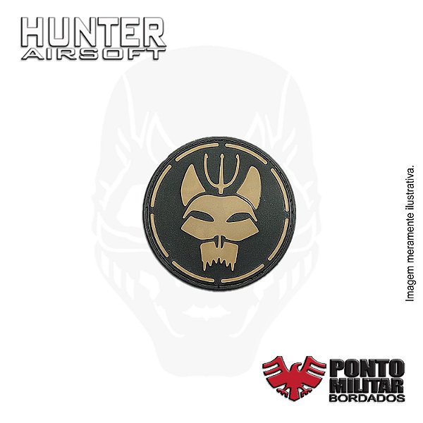 Patch Bravo Squad preto e tan emborrachado - Ponto Militar