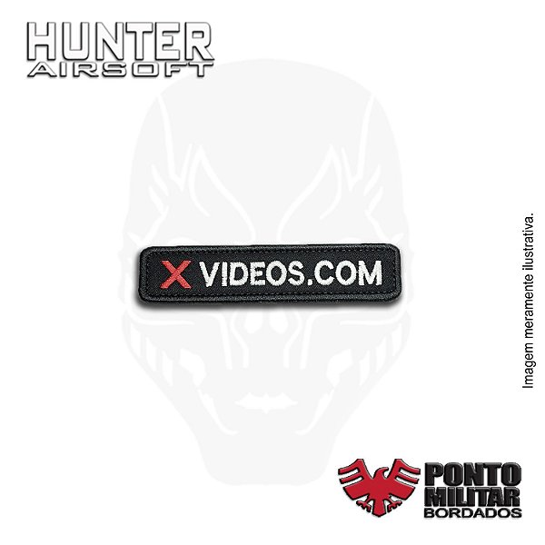Patch tarja XVídeos bordado - Ponto Militar