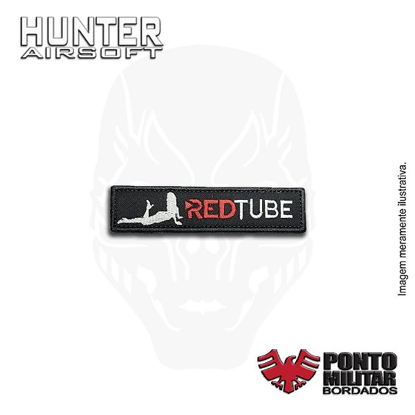 Patch tarja RedTube bordado - Ponto Militar