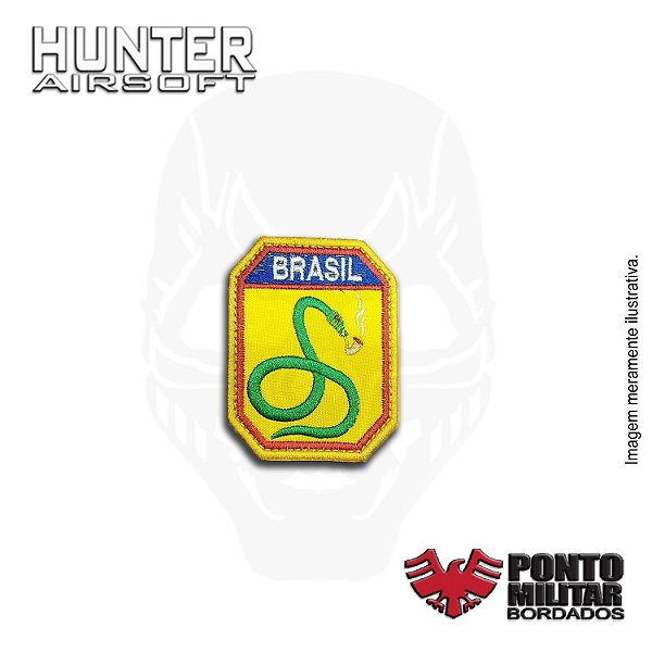 Patch FEB a cobra vai fumar bordado - Ponto Militar