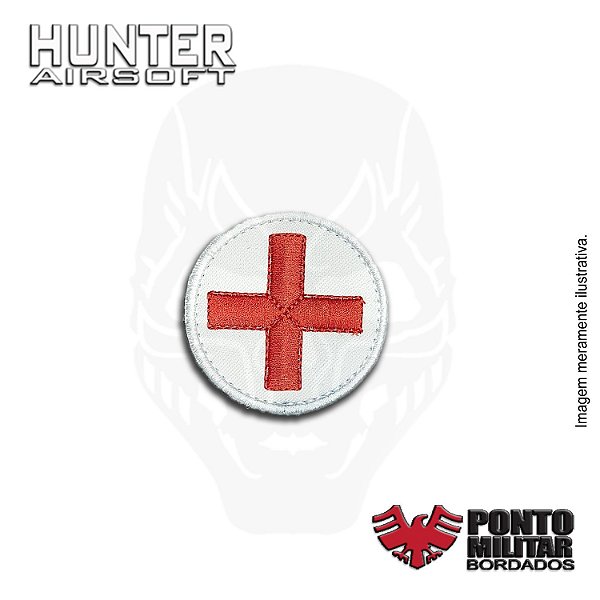 Patch brevê Médico de Combate bordado - Ponto Militar